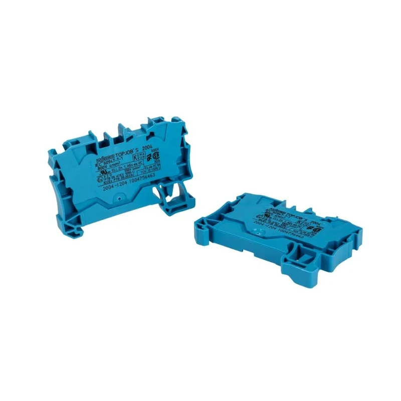 WAGO TOPJOB S 2004 Series Feed Through Terminal Block Blue 4mm² 1-Level Cage Clamp IECEx/ATEX 2004-1204