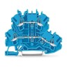 WAGO TOPJOB S 2002 Series Feed Through Terminal Block Blue 2-Level 24A 500V Cage Clamp IECEx/ATEX 2002-2204