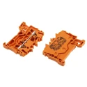 WAGO TOPJOB S 2002 Series Feed Through Terminal Block 1-Level, Cage Clamp, Orange, 2.5mm², 22A, 550V, IECEx/ATEX 2002-1202