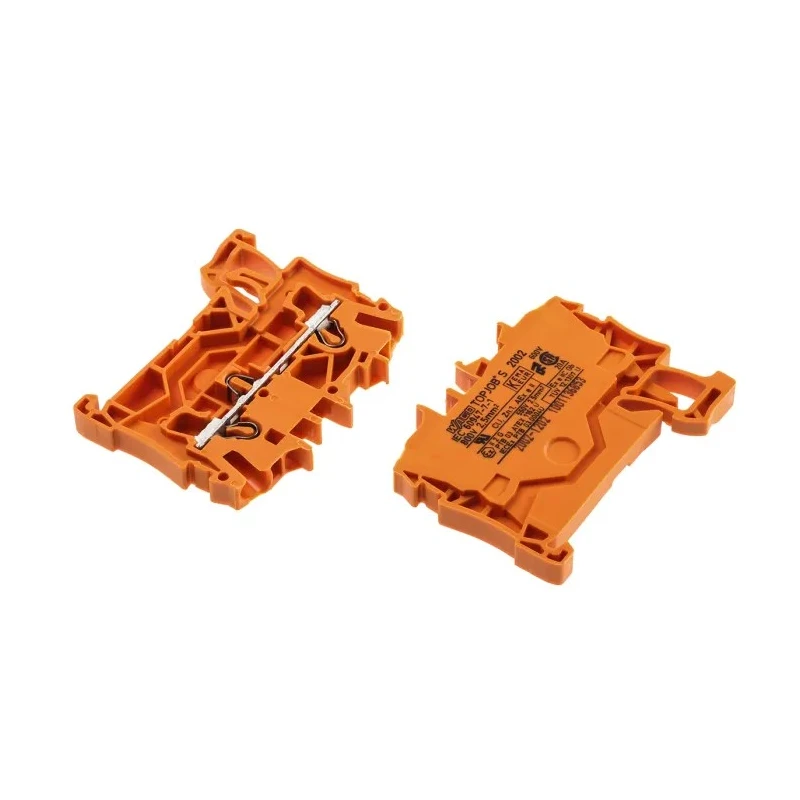 WAGO TOPJOB S 2002 Series Feed Through Terminal Block 1-Level, Cage Clamp, Orange, 2.5mm², 22A, 550V, IECEx/ATEX 2002-1202