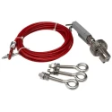 Omron 5 m Stainless Steel Rope Pull Switch Cable for Industrial Safety Emergency Stop 44506-2705 RK5