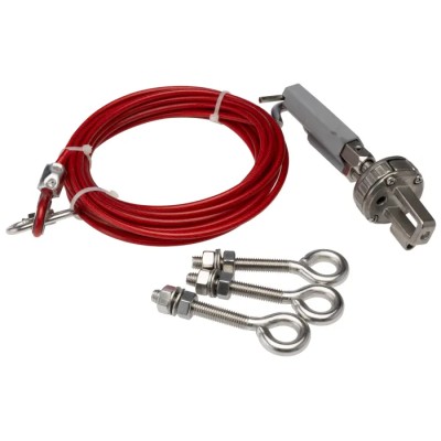 Omron 5 m Stainless Steel Rope Pull Switch Cable for Industrial Safety Emergency Stop 44506-2705 RK5