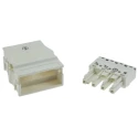 WAGO 770 Series Snap-in Distribution Block Female Cage Clamp 4-Pole 25A 8-Way 770-124