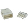 WAGO 770 Series Snap-in Distribution Block Female Cage Clamp 4-Pole 25A 8-Way 770-124