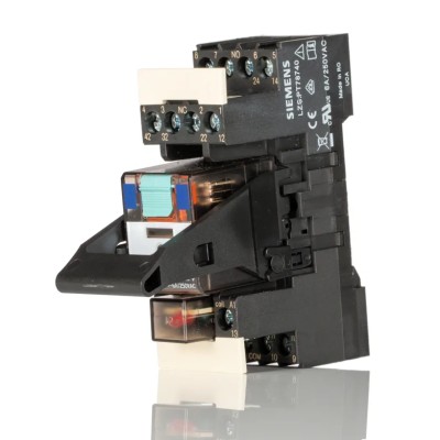 Siemens LZS Series Coupling Relay Plug-in 24V DC Coil 4PDT LZS:PT5A5L24