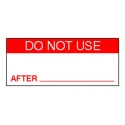 RS PRO Pre-Printed Adhesive Vinyl Cloth Label 38mm x 15mm Red Text Do Not Use 758-8009