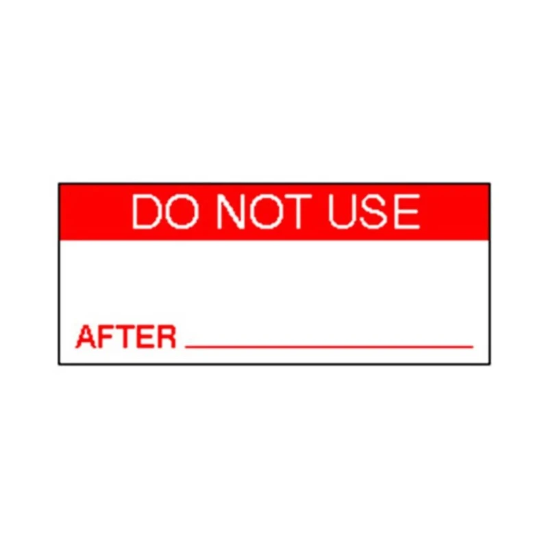 RS PRO Pre-Printed Adhesive Vinyl Cloth Label 38mm x 15mm Red Text Do Not Use 758-8009