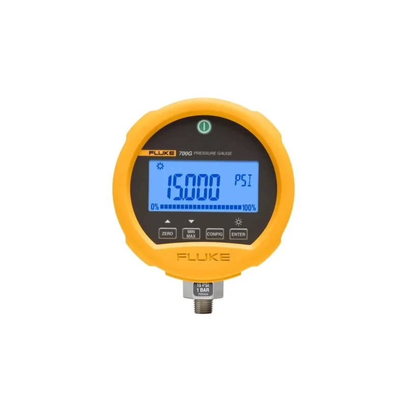 Fluke G 1/4 RS232 Pressure Gauge 114 mm Dial Size 690 bar Maximum Pressure Accuracy ±0.05% 