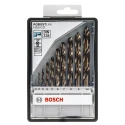 Bosch 10-Piece Twist Drill Bit Set for Metal, 1 mm to 10 mm, HSS-Co 2607019925