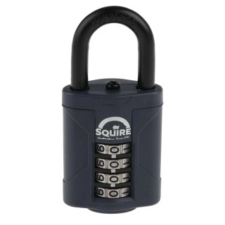 Squire Combination Padlock Die Cast Alloy Lock Weatherproof 6 mm Shackle Diameter 4 mm Width CP40