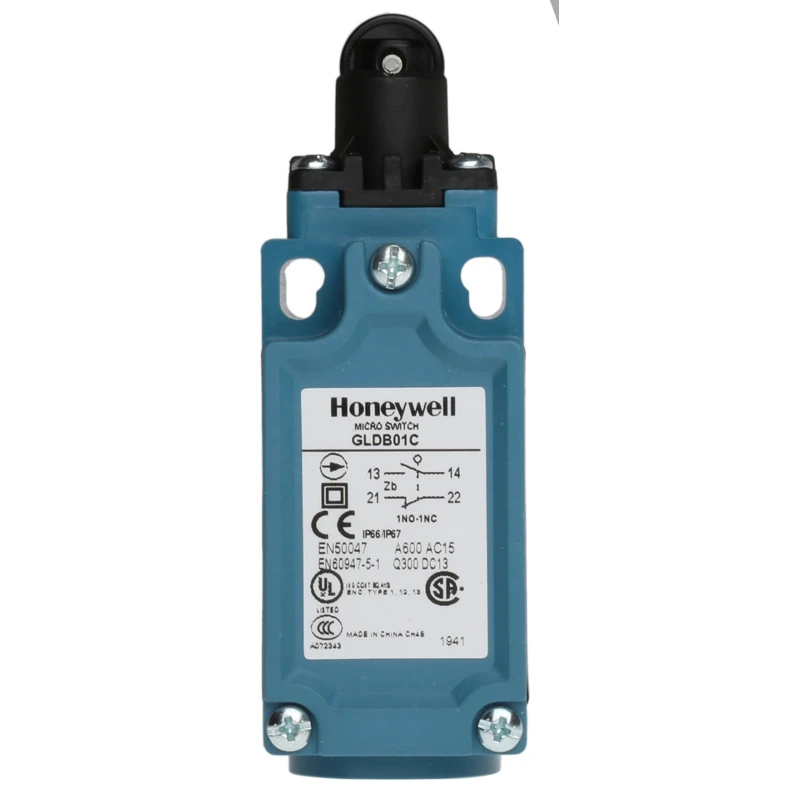 Honeywell Technologies GLD Series Roller Plunger Limit Switch, 1 NC/1 NO, IP66, Fibreglass Reinforced Thermoplastic IP66