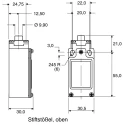 Honeywell Technologies GLC Series Plunger Limit Switch, SPDT, IP66, Die Cast Zinc Epoxy Coated Housing, 240V AC, 6A GLCB07B