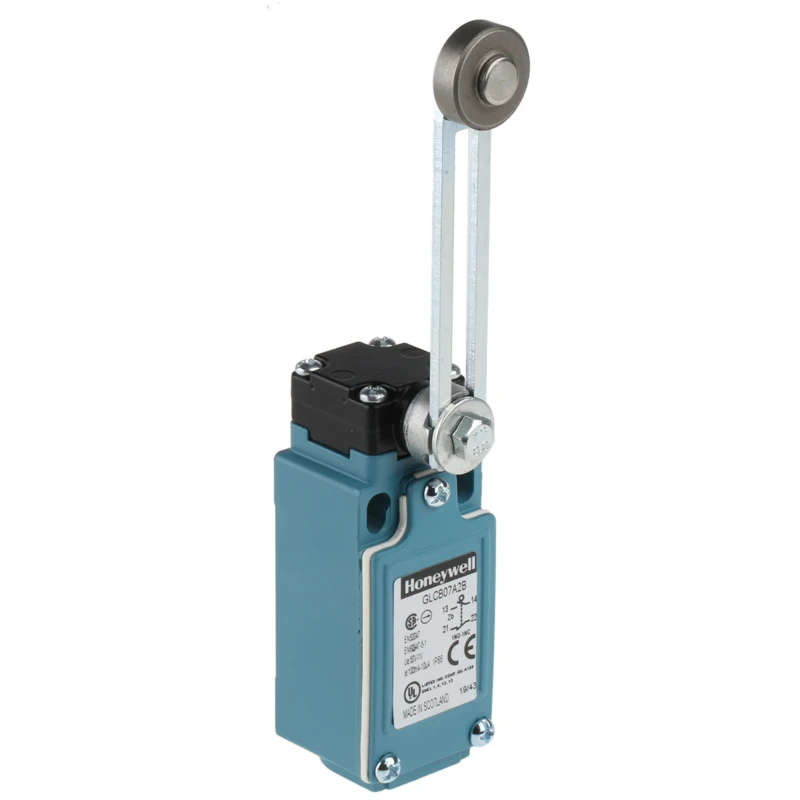 Honeywell Technologies GLC Series Adjustable Roller Lever Limit Switch, 1 NC/1 NO, IP66, Die Cast Zinc Housing, 240V AC, 