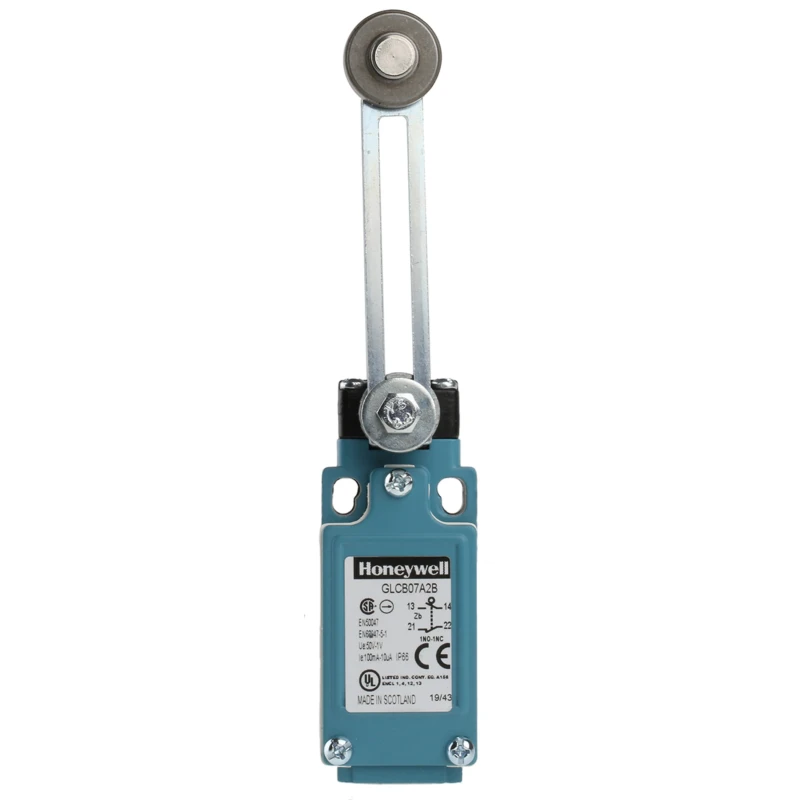Honeywell Technologies GLC Series Adjustable Roller Lever Limit Switch, 1 NC/1 NO, IP66, Die Cast Zinc Housing, 240V AC, 