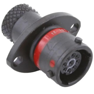 Souriau Sunbank by Eaton Circular Connector, 9 Contacts, Panel Mount, Standard Size, Socket, Female, , 1300V, 3A, Nylon IP67