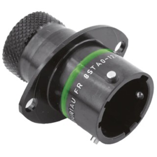 Souriau Sunbank by Eaton Circular Connector 10 Contacts Panel Mount Socket Male IP67 1000V 7.5A 8STA01298PD