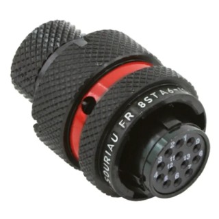 Souriau Sunbank by Eaton Circular Connector, 13 Contacts, Cable Mount, Standard Size 10 Plug, Female Contact 8STA61035SN