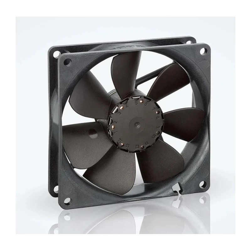 ebm-papst 3400 N Series Sleeve Bearing DC Axial Fan 12V dc 1.1W 61 m³/h 1950 rpm IP20 92x92x25 mm 
