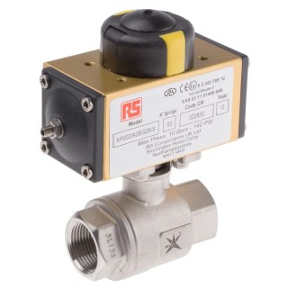 RS PRO Ball type Pneumatic Actuated Valve 3/4 in BSP Female Threaded 1000 psi 760-5630