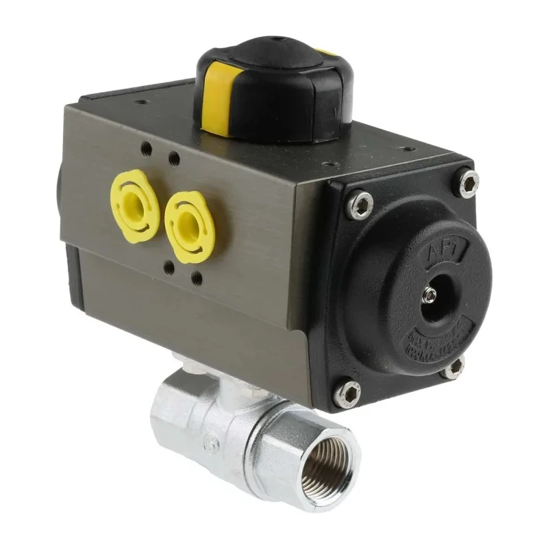 RS PRO Ball Type Pneumatic Actuated Valve 40 bar BSP Female 1/2 in 760-5602