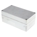 RS PRO Silver Die Cast Aluminium Enclosure IP66 Rated, 91 mm x 220 mm x 120 mm IP66