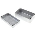 RS PRO Silver Die Cast Aluminium Enclosure IP66 Rated, 91 mm x 220 mm x 120 mm IP66