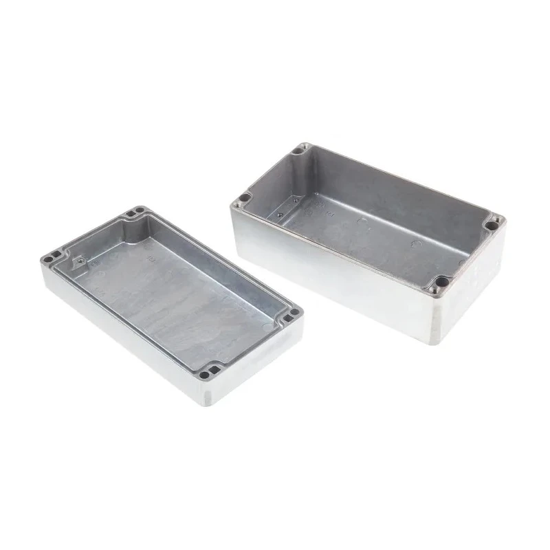 RS PRO Silver Die Cast Aluminium Enclosure IP66 Rated, 91 mm x 220 mm x 120 mm IP66
