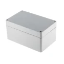 RS PRO Grey Grey Lid Die Cast Aluminium Enclosure IP66 81 mm x 160 mm x 100 mm 760-8989