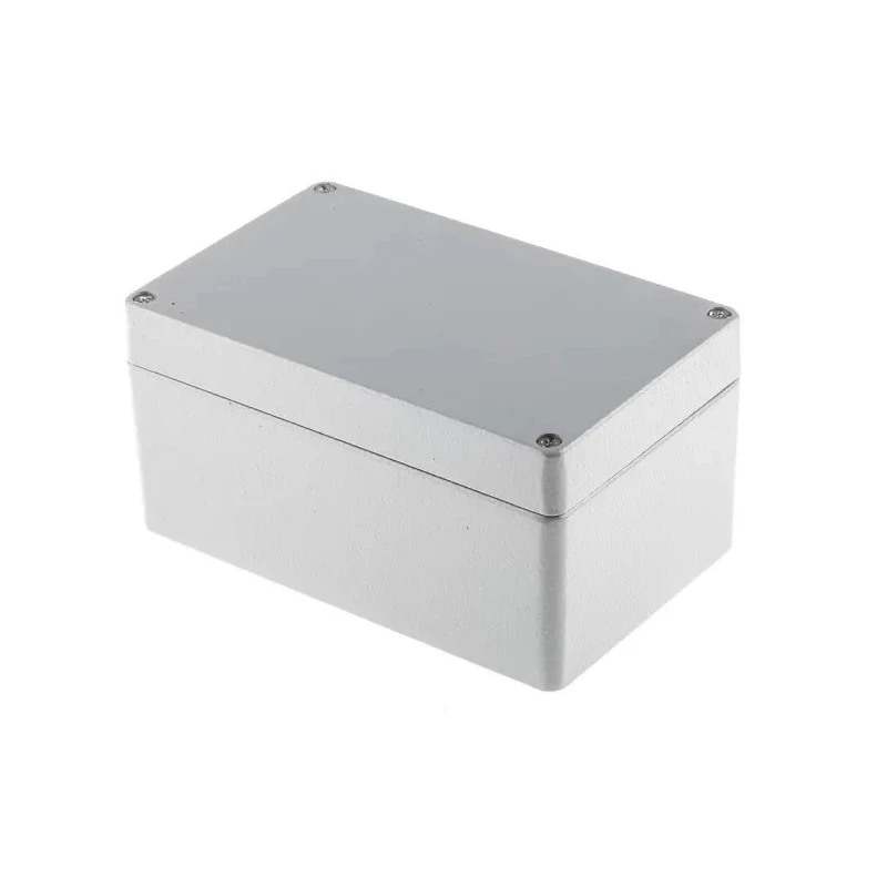 RS PRO Grey Grey Lid Die Cast Aluminium Enclosure IP66 81 mm x 160 mm x 100 mm 760-8989