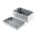 RS PRO Grey Grey Lid Die Cast Aluminium Enclosure IP66 81 mm x 160 mm x 100 mm 760-8989