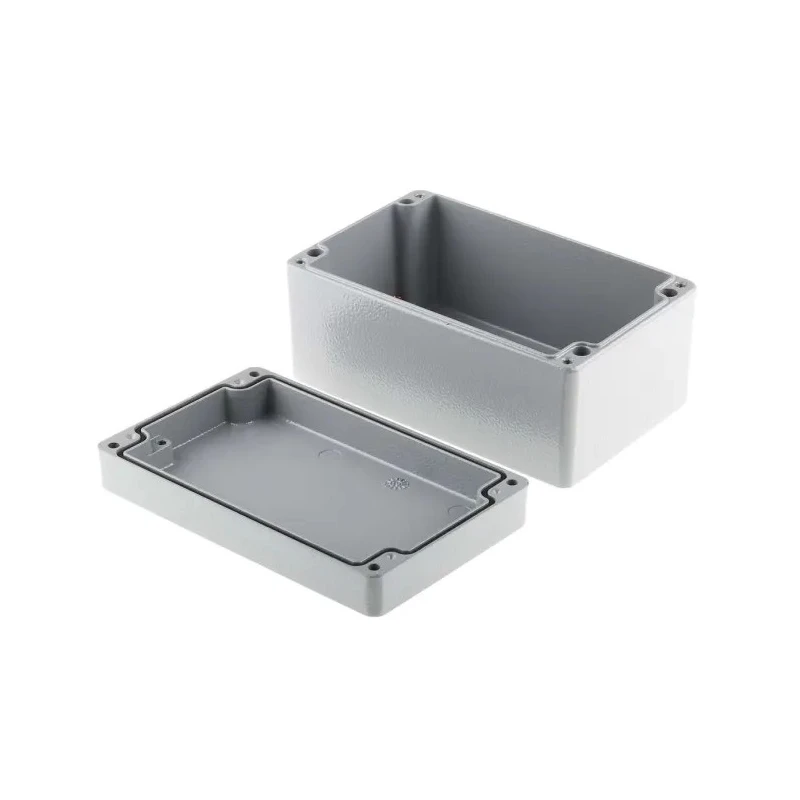 RS PRO Grey Grey Lid Die Cast Aluminium Enclosure IP66 81 mm x 160 mm x 100 mm 760-8989