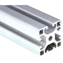 RS PRO Silver Aluminium Strut Profile 40 x 40 mm 8 mm Groove 2 m Length 761-3344