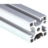 RS PRO Silver Aluminium Strut Profile 40 x 40 mm 8 mm Groove 2 m Length 761-3344