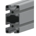 RS PRO Silver Aluminium Strut Profile 40 x 80 mm 8 mm Groove 2 m Length 761-3325
