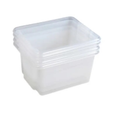 RS PRO Transparent Polypropylene Copolymer Storage Container 245 mm x 325 mm x 430 mm 760-4198