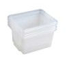 RS PRO Transparent Polypropylene Copolymer Storage Container 245 mm x 325 mm x 430 mm 760-4198