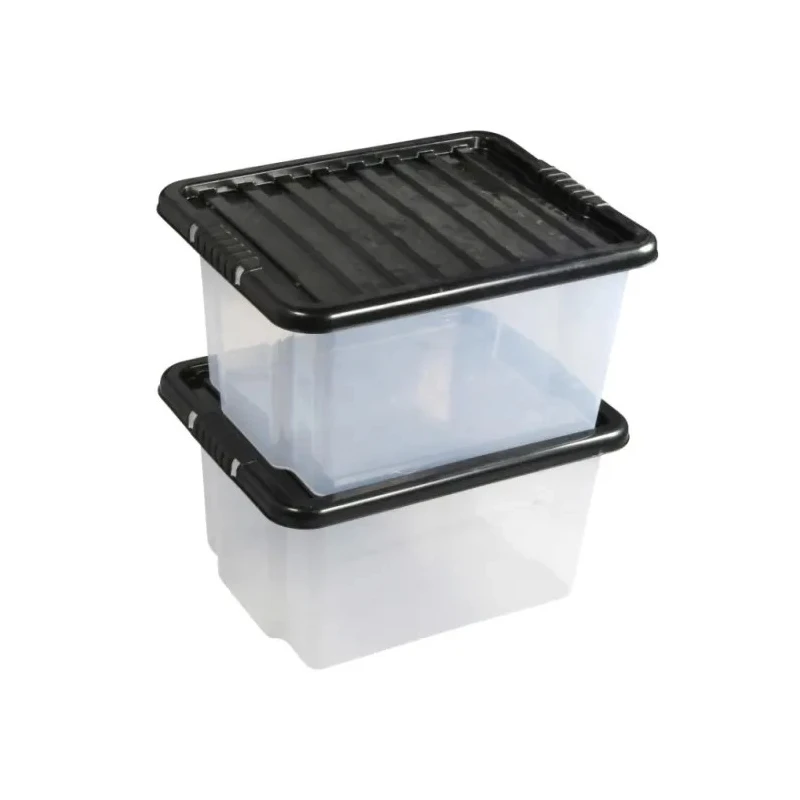 RS PRO Transparent Polypropylene Copolymer Storage Container 245 mm x 325 mm x 430 mm 760-4198
