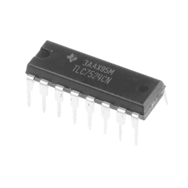 Texas Instruments Digital to Analogue Converter DAC 8 bit Parallel Interface 10 Msps 16-Pin PDIP TLC7524CN
