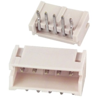 JST ZH Series Right Angle Through Hole PCB Header 5 Contact 1.5 mm Pitch 1 Row Shrouded S5B-ZR (LF)(SN)