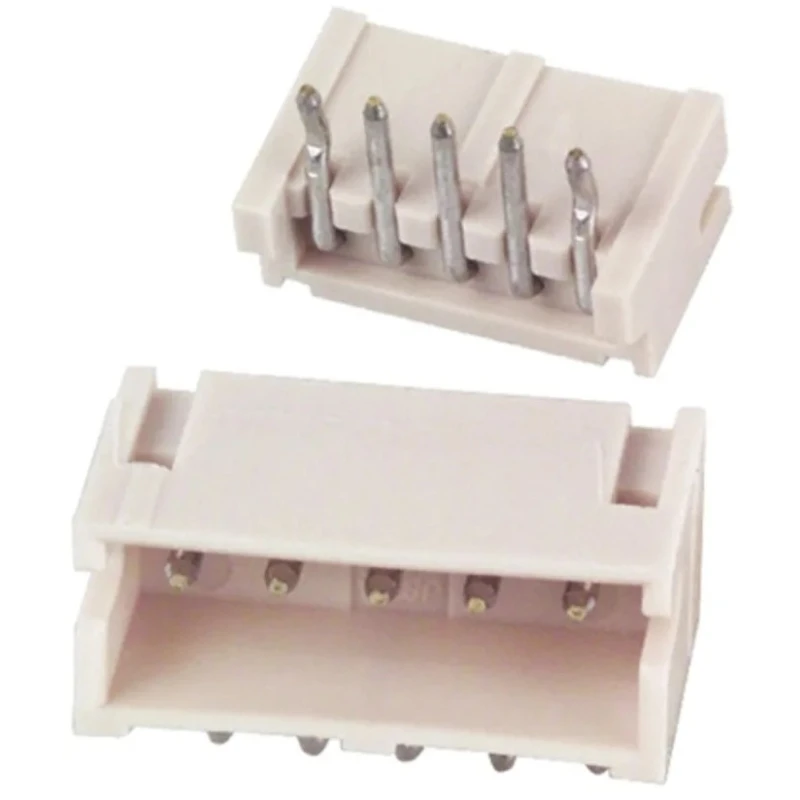 JST ZH Series Right Angle Through Hole PCB Header 5 Contact 1.5 mm Pitch 1 Row Shrouded S5B-ZR (LF)(SN)