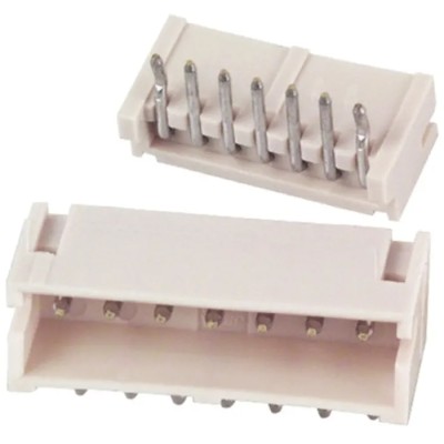 JST ZH Series Right Angle Through Hole Shrouded PCB Header 7 Contacts 1.5 mm Pitch S7B-ZR (LF)(SN)