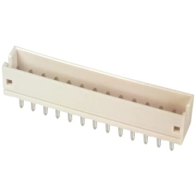 JST ZH Series Top Entry Through Hole PCB Header, 13 Contacts, 1.5 mm Pitch, Shrouded B13B-ZR (LF)(SN)
