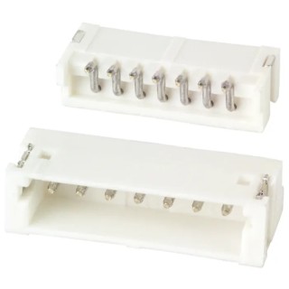 JST ZH Series Right Angle Surface PCB Header 7 Contacts 1.5 mm Pitch 1 Row Shrouded S7B-ZR-SM4A-TF (LF)(SN)