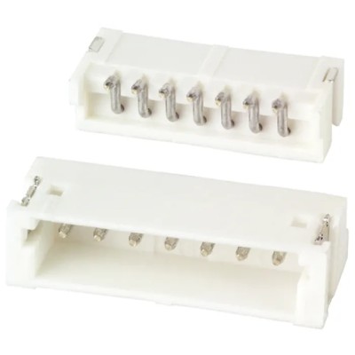 JST ZH Series Right Angle Surface PCB Header 7 Contacts 1.5 mm Pitch 1 Row Shrouded S7B-ZR-SM4A-TF (LF)(SN)