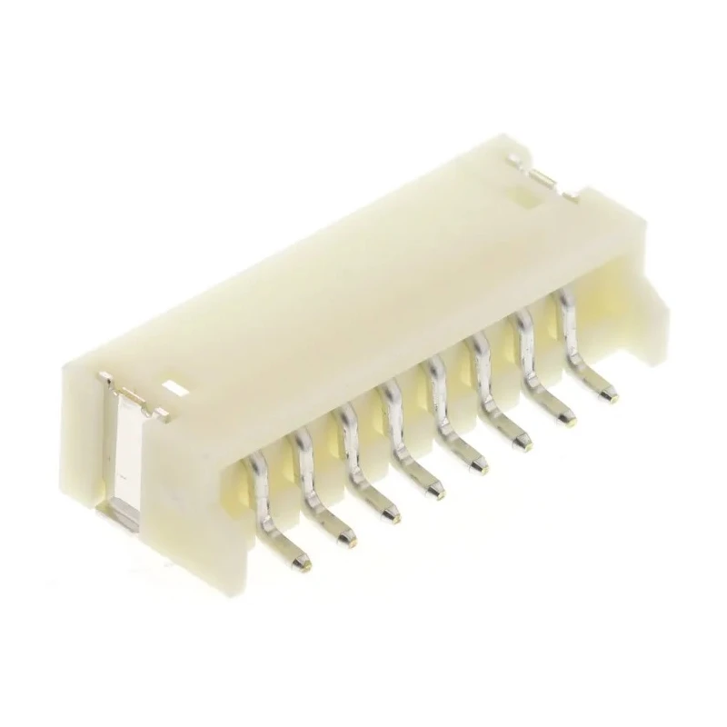 JST ZH Series Right Angle Surface PCB Header 8 Contacts 1.5 mm Pitch 1 Row Shrouded S8B-ZR-SM4A-TF (LF)(SN)