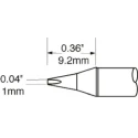 Metcal Soldering Iron Tip 1 mm Chisel 30° Angle 9.2 mm Length SCP-CH10