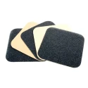 RS PRO Black Anti-Slip Tile Polymer Self-Adhesive Grit Finish 140 mm x 140 mm x 1.05 mm 762-1512