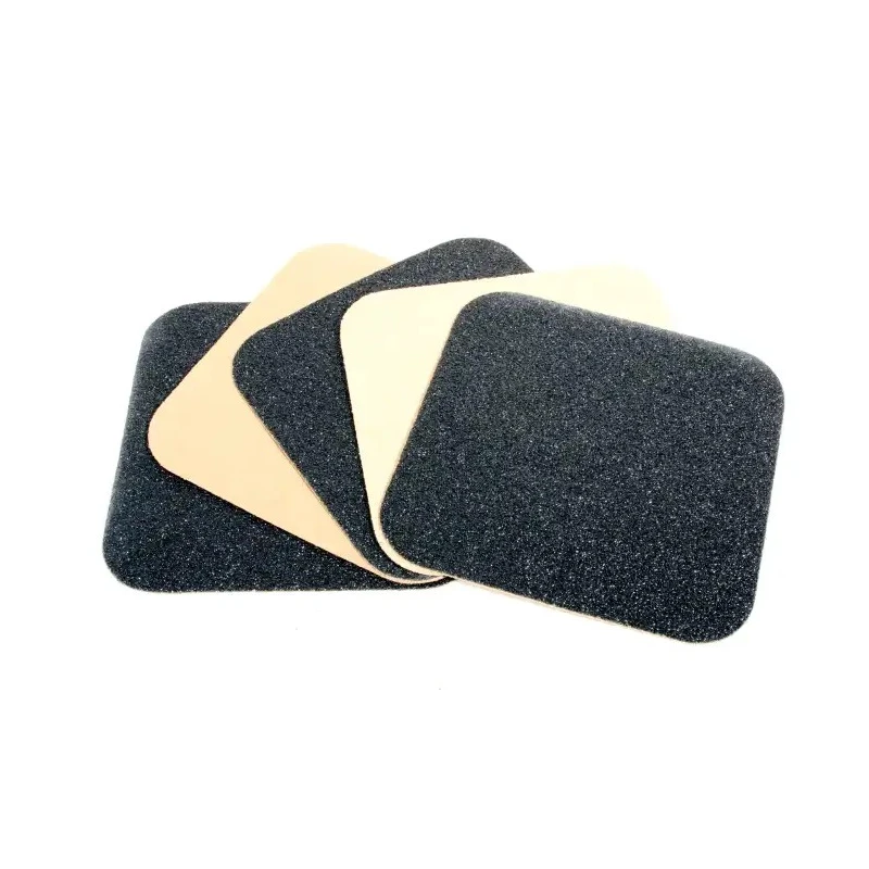 RS PRO Black Anti-Slip Tile Polymer Self-Adhesive Grit Finish 140 mm x 140 mm x 1.05 mm 762-1512