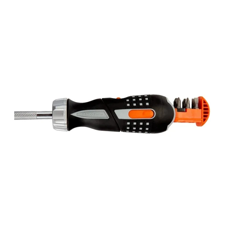 Bahco 1/4 in Hex Hexagon Ratchet Screwdriver, 260 mm Length Stainless Steel 808050P