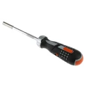 Bahco 1/4 in Hex Hexagon Ratchet Screwdriver, 260 mm Length Stainless Steel 808050P